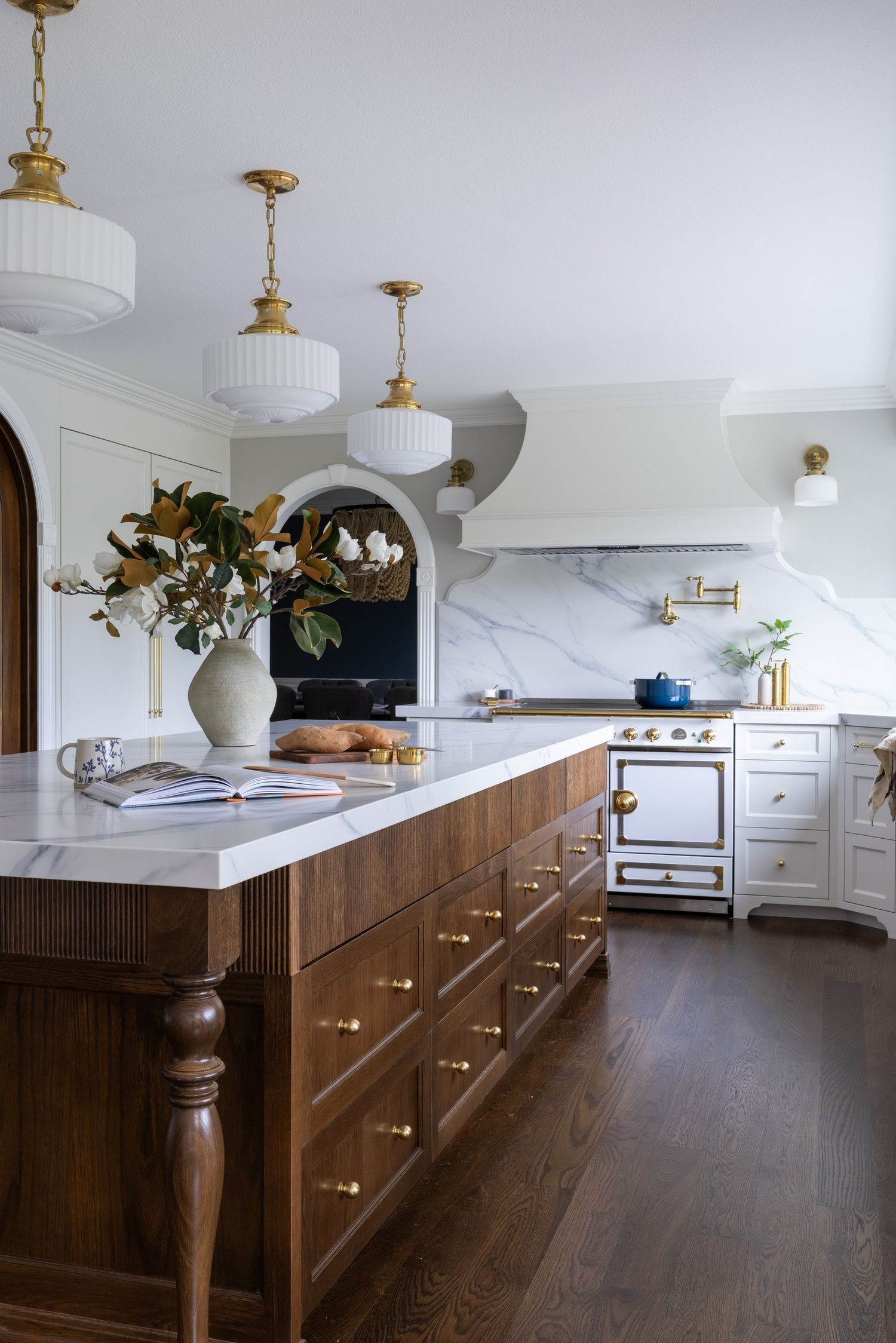 Custom marble kitchen